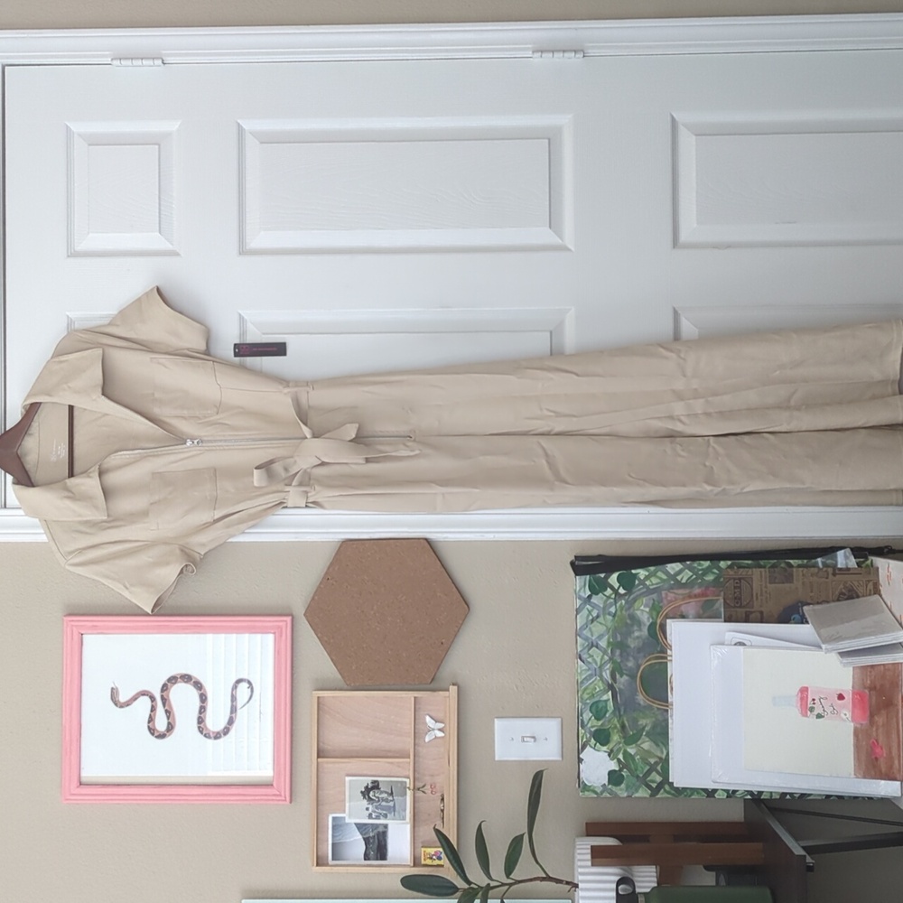 Beige Jumpsuit